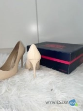 Szpilki ecru Buffalo