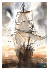 Widmo statek  2 A4 21cm x 29,7cm