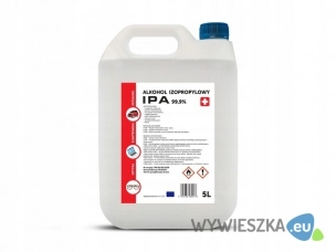 IPA Czysty Alkohol Izopropyl  99,9% 5L