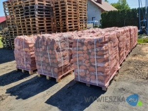 Drewno kominkowe opałowe Buk, Bąb, Brzoza, Sosna paleta 1 MP
