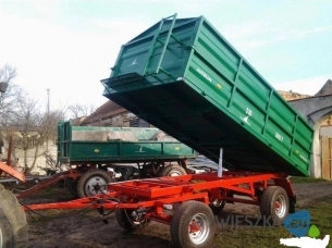 Przyczepa wywrotka D-35 z papierami + plandeka i espandor