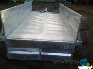 Przyczepka-Przyczepa 2-osiowaDMC1400kg hamulec najazdowy-dok