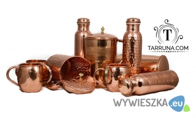 Miedziane dzbanki i butelki do wody - Tarruna.com